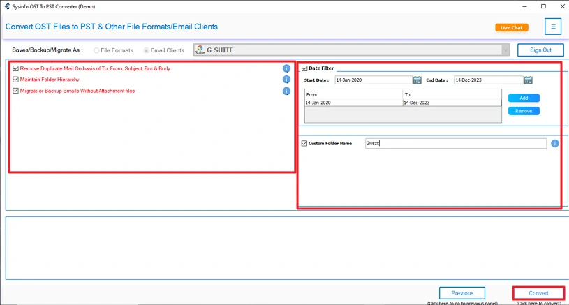 Import OST to Google Workspace
 step 5