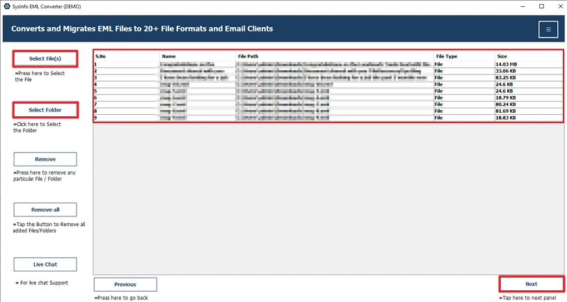 Convert EML to EMLX
 step 2