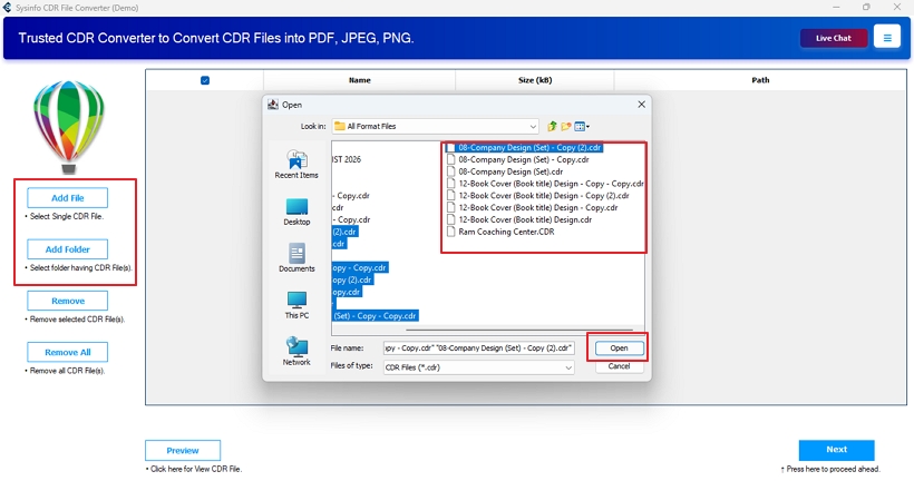 Convert CDR to GIF
 step 2