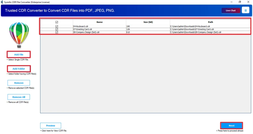 Convert CDR to SVG
 step 2