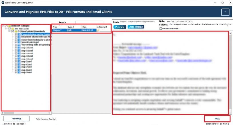 Import EML Files to GoDaddy
 step 2