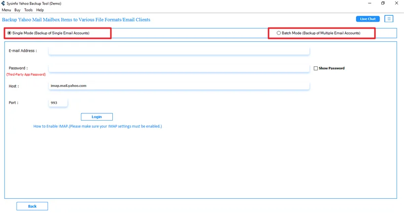 Firstly, download the tool and select the mode.