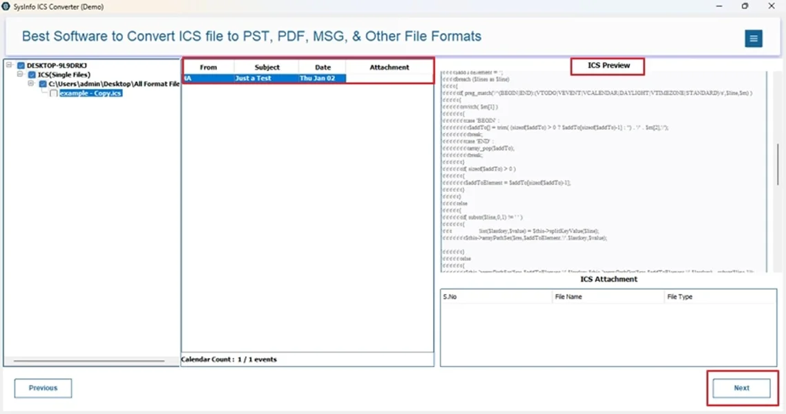 Further, from the preview pane, check data and select folders. Tap Next. 