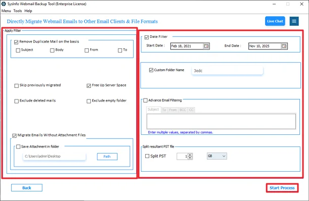 Lastly, use the filters and click Convert.