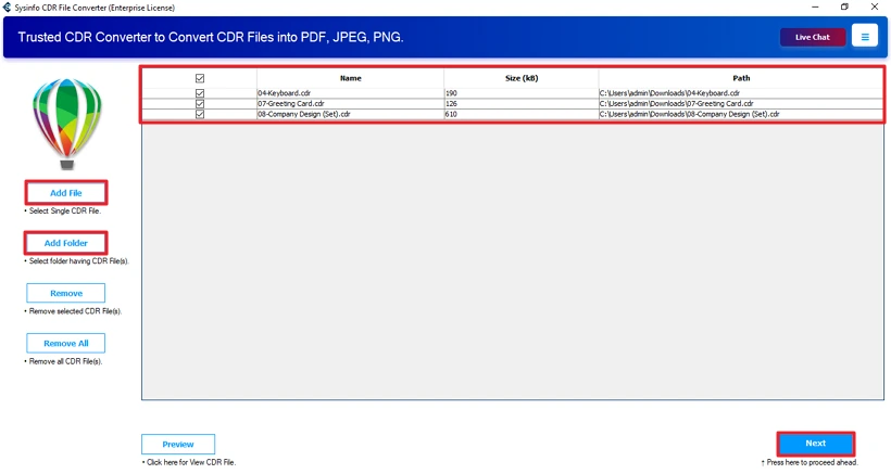 Convert CDR to HTML
 step 2