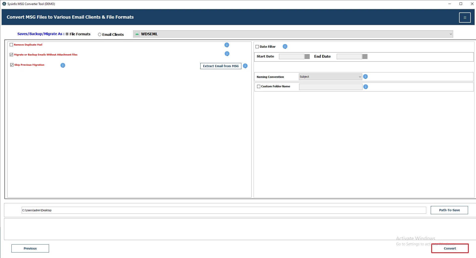 Lastly, click the Convert button.
