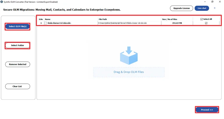 Import OLM to ProtonMail