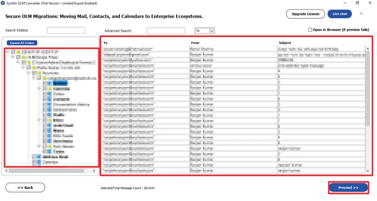 Import OLM to ProtonMail