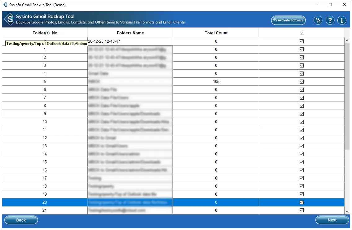Convert Gmail to Excel