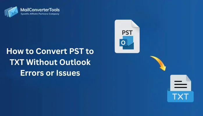 convert PST to TXT