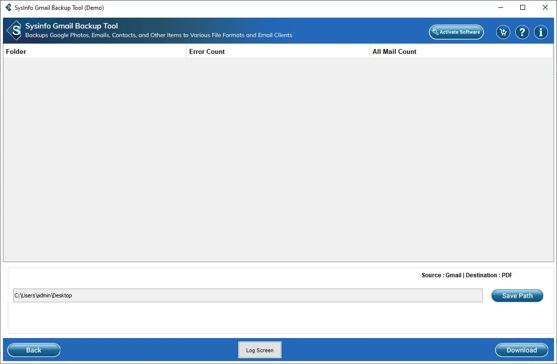 Convert Gmail to Excel
