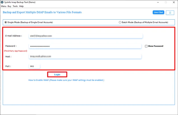 Download the tool and log in with Titan Mail.